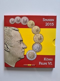 Euro Kursmünzensatz Spanien 2015 "König Felipe VI."