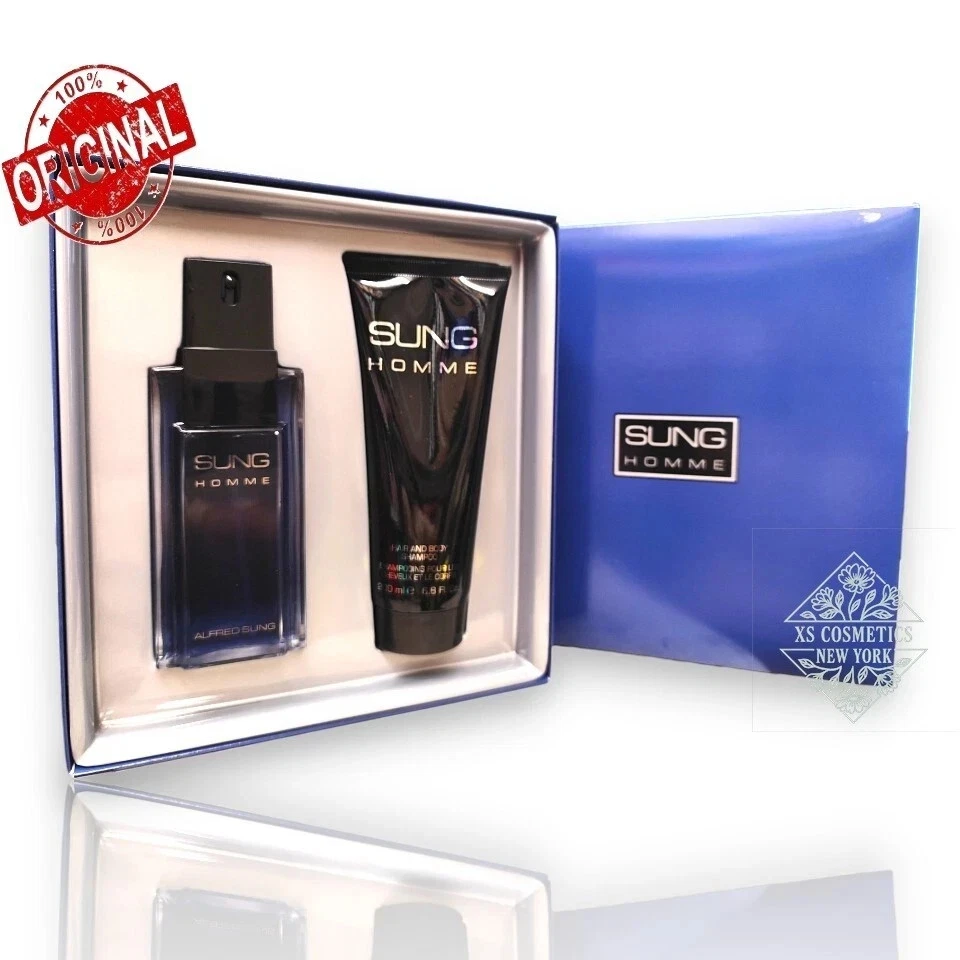 Sung Homme 套装 2 件淡香水喷雾 3.4 盎司+头发和身体洗发水 6.8 盎司 — 第 2/4 张图片