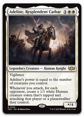 Adeline, Resplendent Cathar #108 (NM) Tarkir Dragonstorm TDC Magic MTG