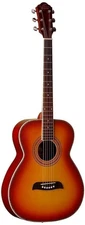 Oscar Schmidt 6 String OF2 Folk Acoustic Guitar, Cherry Sunburst (OF2CS-A)