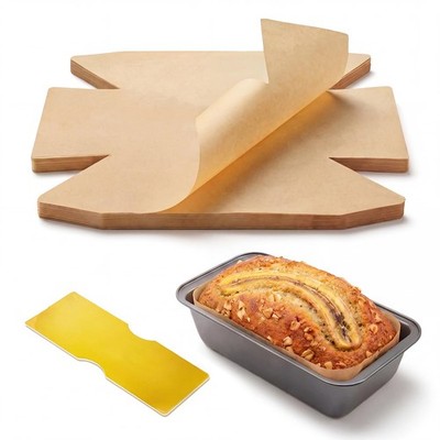 NonStick Pre Cut Unbleached Parchment Paper Loaf Pan Liners 100 PCS Fits 9x5