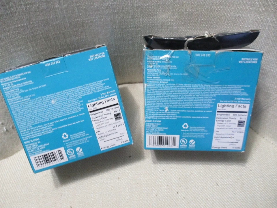 EcoSmart 50-Watt PAR20 Dimmable LED Light Bulb Daylight (2 Pack) 1006 248 283 - Image 2 of 4