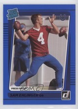 2021 Panini Donruss Rated Rookie Press Proof Blue Sam Ehlinger #319 08js