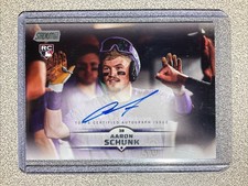 2025 Topps Stadium Club Aaron Schunk RC Base Auto #SCBA-AS Colorado Rockies