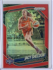2025 Panini Prizm WNBA Red #/299 NO. 113 Jacy Sheldon, Washington Mystics