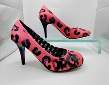 Iron Fist Jungle Fever Heeled Ladies Shoes In Pink Satin Size UK 4 BNIB