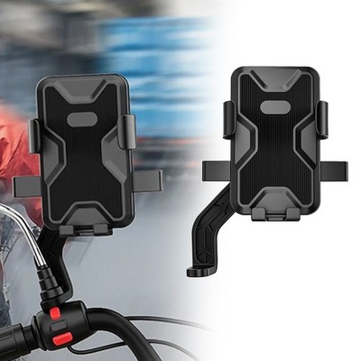 Stabiler Rückspiegel Handyhalter für Motorräder mit Stoßdämpfung