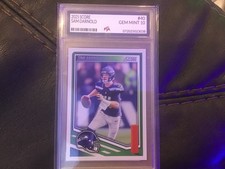 2025 Score Football #40 Sam Darnold Seattle Seahawks Graded GEM MINT PTA 10🔥