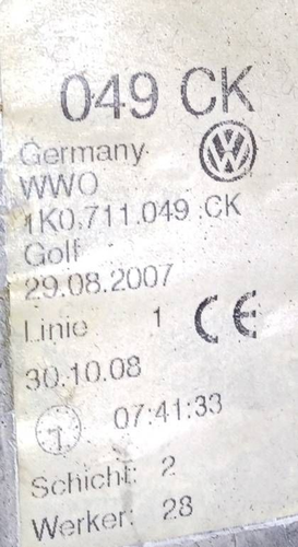 1K0711050A Leva cambio compl.  AUDI A3 (8P) 1.6 Ber. 3p/b/1595cc - Imagen 3 de 5