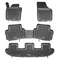 Gummi-FußMatten Seat Alhambra 2010-2022 (7-Sitzer) Rezaw-Plast Passgenau Set