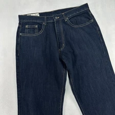 Company 81 Jeans Men's 36x27.5 Dark Wash Cambridge Relaxed Bootcut Denim HEMMED