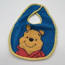 Vintage Winnie the Pooh Disney Baby Bib 3D 90 s Kidcore Terry Cloth Y2K Unisex