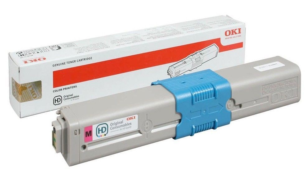 Toner magenta OKI 44469723 d'origine anti-bavure pour imprimantes C510 et C530
