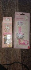 Hello Kitty lot of 2 New Baby Pacifier Holder Baby Bottle Sanrio