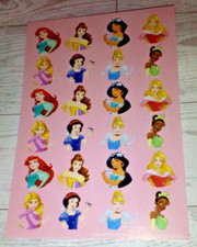 Disney Princess Stickers Sheet Scrapbooking