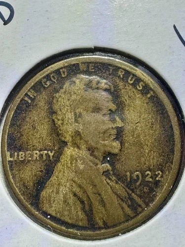 1922-D Lincoln Wheat Cent – Weak D – Good – Raw Coin