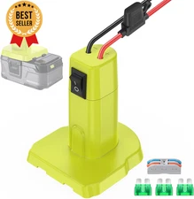 Power Wheel Adapter for Ryobi 18V Battery – Switch, Fuse, 12AWG Wire