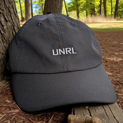UNRL Eclipse Performance Cap Low-Profile Adjustable Black Baseball women's hat