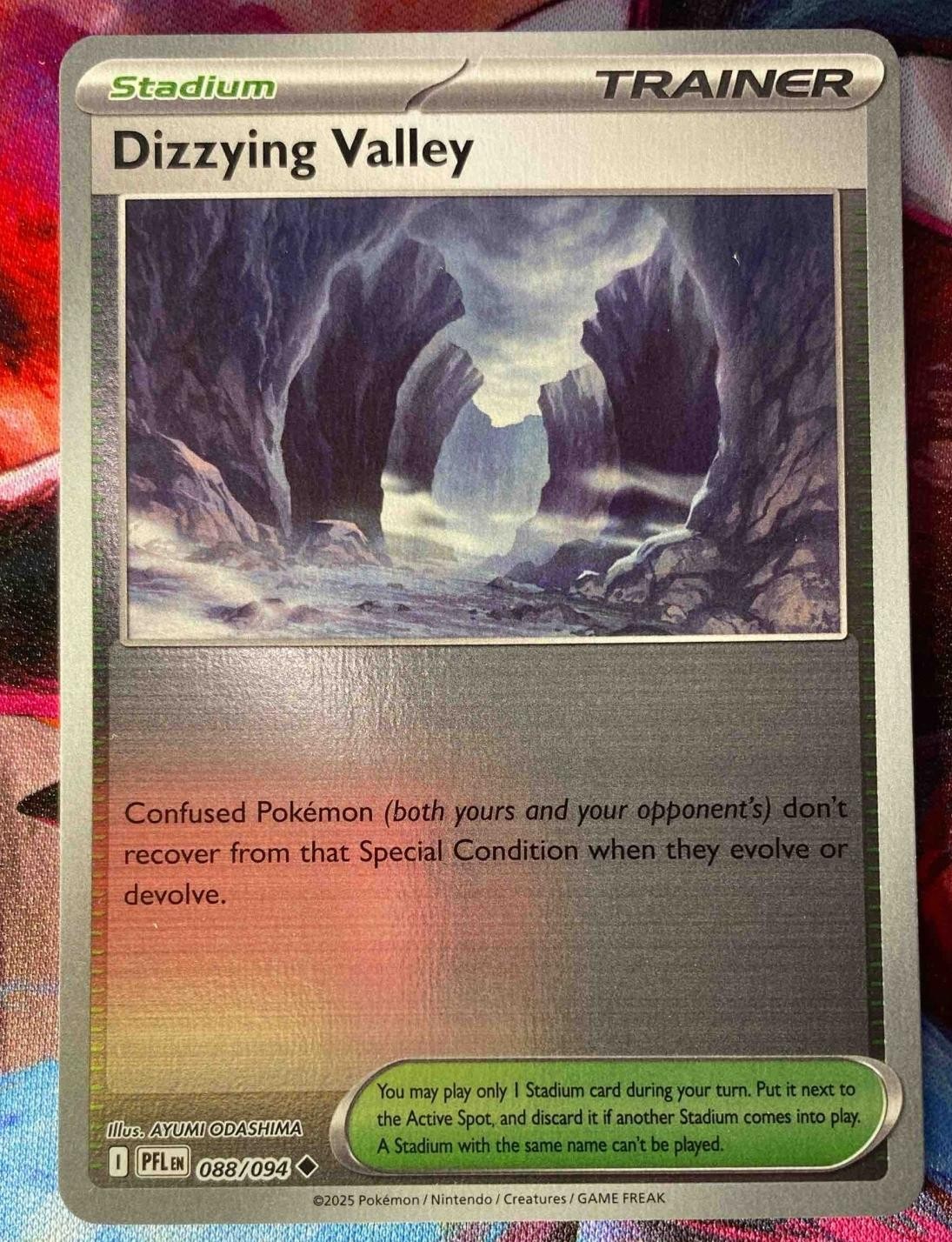 2025 Pokemon Phantasmal Flames Dizzying Valley #088/094 Uncommon Reverse Holo