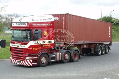 FOTO ALLINSON, DARLINGTON SCANIA R420 - 6 RAD ARTIC CONTAINER NK56 BDF