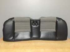 Oem 2001 Ford Mustang Cobra 2 Tone Suede Gray Rear Seat Bottom 01 Leather Grey