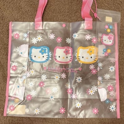Sanrio Kaohana Hello Kitty Retro Heisei Rare Vinyl Tote Bag New