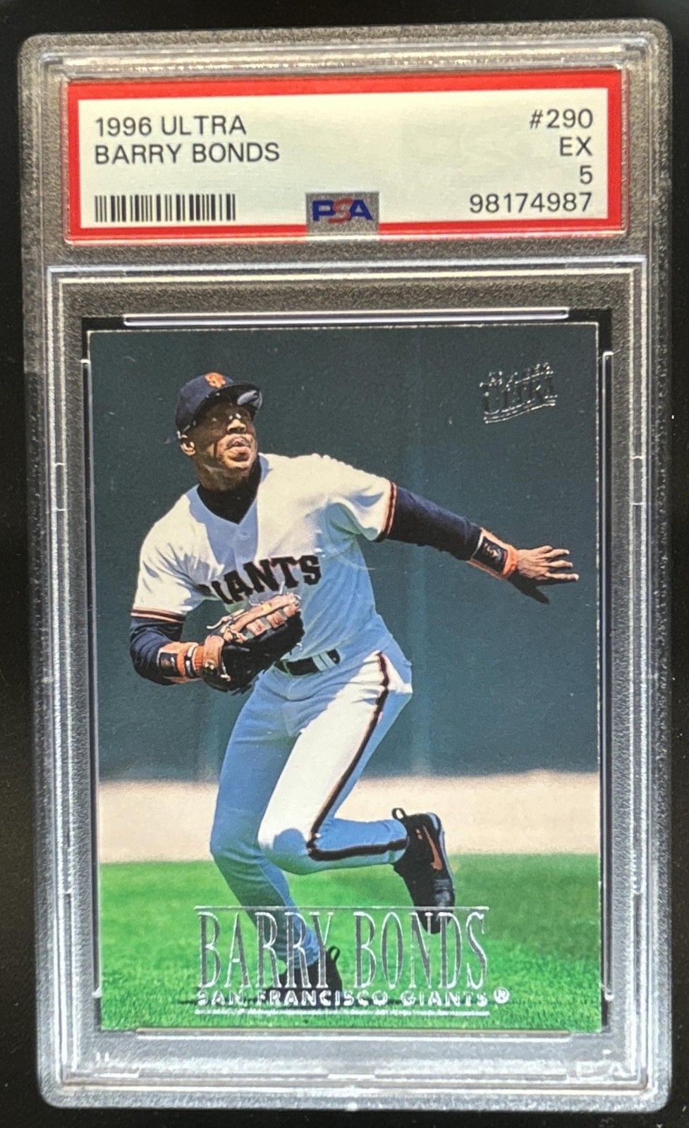 1996 Fleer Ultra Barry Bonds #290 Giants PSA 5