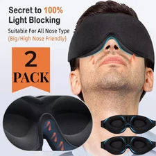 Travel Accessories 3D Sleep Mask For Men & Women Eye Mask For Sleeping Blindfold