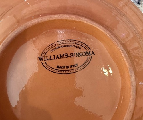 3 Williams Sonoma Asolo Pastaschalen 11" Durchmesser 2,5" hoch ~ Italien ~ fast neuwertig - Bild 5 von 5