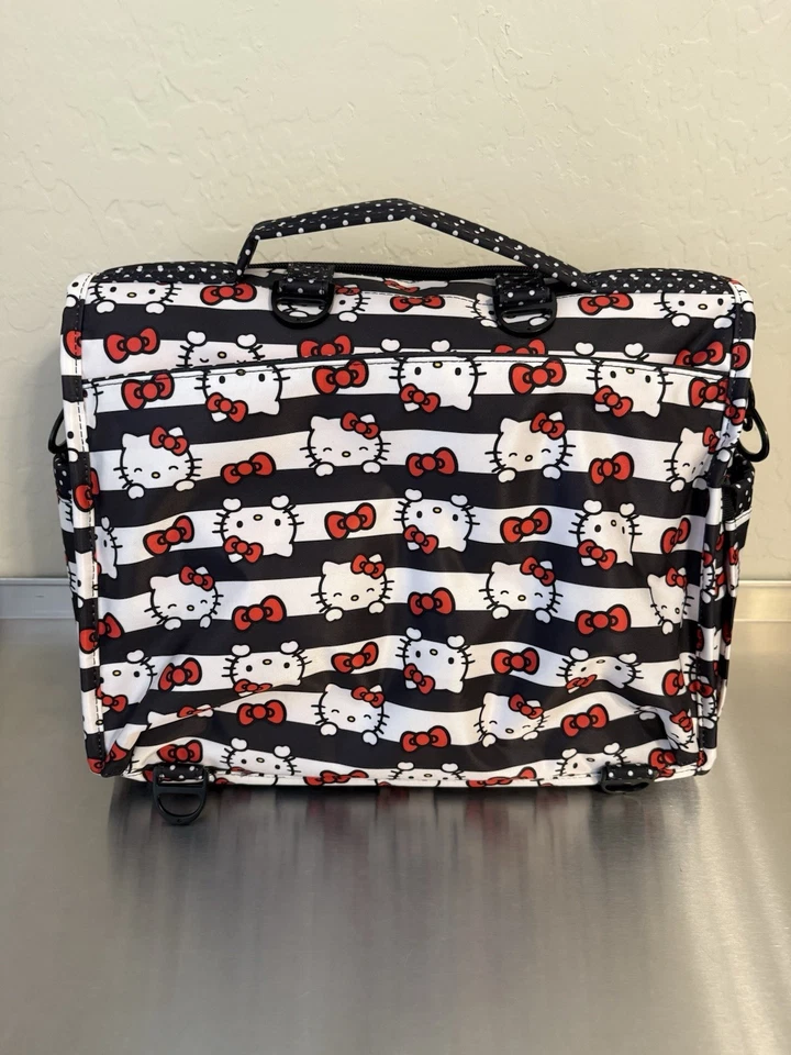 Jujube BFF Diaper Bag With Changing Pad, Hello Kitty Dots And Stripes, New - Image 3 of 4