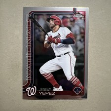 2025 Topps Chrome – #16 Juan Yepez Washington Nationals