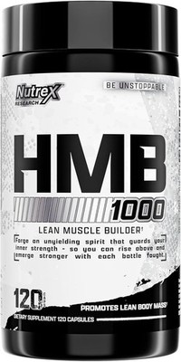 Nutrex HMB Supplement 1000mg - Muscle Recovery and Lean Muscle Builder 120 Caps