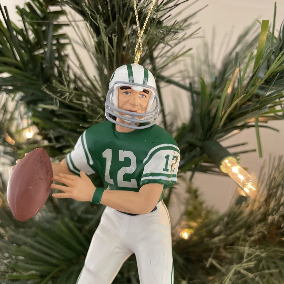 NFL Hallmark New York Jets Joe Namath Fútbol Recuerdo Navidad Adorno de colección Foto 4 de 4