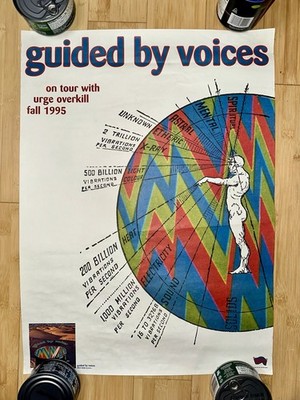 Guided By Voices Alien Lanes Urge Overkill Tour Poster GBV Matador Records 1995