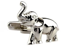 Elephant Pair Cufflinks in a Presentation Gift Box for Men Animal Wedding