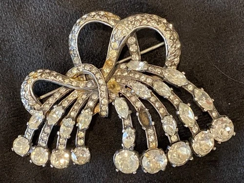 Eisenberg Original Antique Brooch Sterling 925 2x3” 57g See Photos