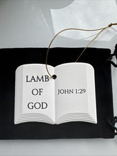 Christmas Ornaments Holy Bible Verses Scripture Painted Ceramic