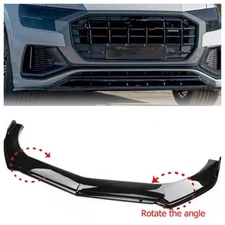 For Audi Q8 2019-2023 Lower Front Bumper Lip Spoiler Splitter Body Kit US