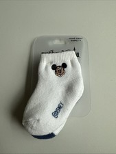 NWT Disney Parks Baby Mickey Mouse Socks Two Pairs 1-12 Months Free Shipping
