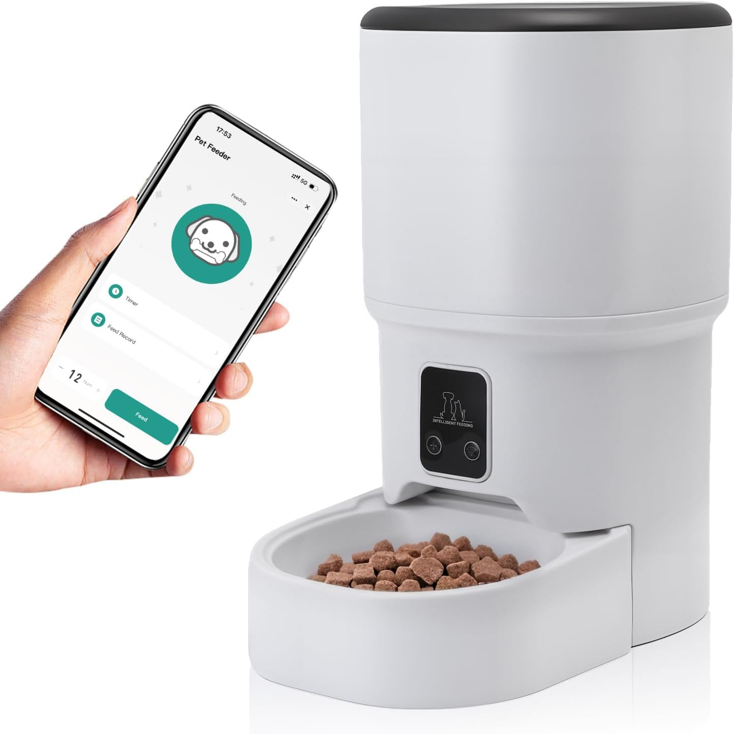 Dispenser Automatico per Gatti 4L - La Pappa Sempre Pronta Smart