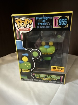 Funko Pop Games 955 Five Nights at Freddy's Black Light Freddy Fazbear Hot Topic