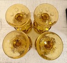 Moon & Star Amber Goblets 3602-2 Set of 4 LE Smith New, Old Stock — photo 4