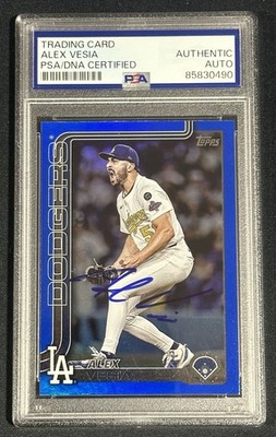 2025 Topps Update Series - Alex Vesia #US239 Blue Rainbow Foil 