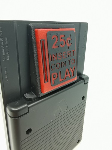 Retro insert coin - dust cover for the Analogue® Pocket® with push mechanism - Afbeelding 3 van 7
