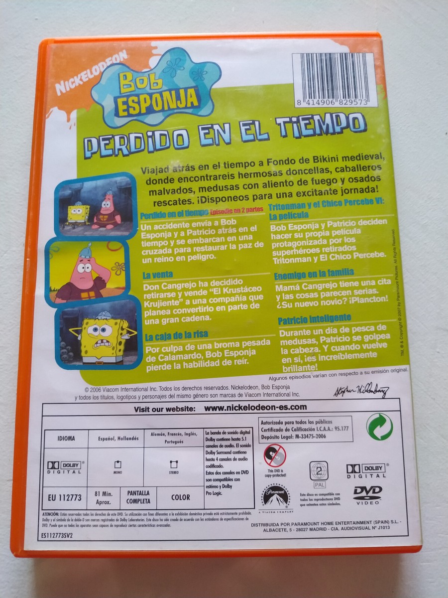 Sponge Bob Lost IN el tiempo 6 historias - DVD Region 2