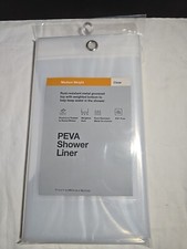 Peva Shower Liner Medium Weight Clear 71" x 71" New, Sealed