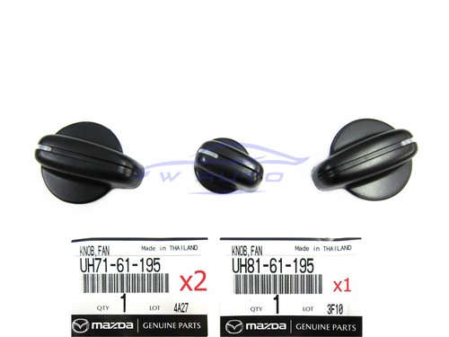 Genuine For Mazda Bravo Heater Fan Direction Control Knob Set B2500 B2600 B4000