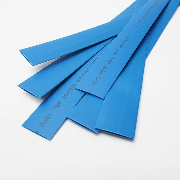 Tubo termorretrátil azul ID 1/2" proporção 2:1 0,5" (5x24"= 10 pés) polegadas/pés/a 13mm - Imagem 2 de 4