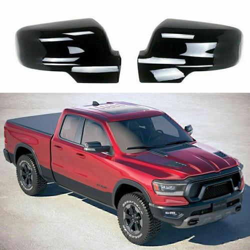 2stk Seite Außenspiegel Abdeckung Kappe Trim Fit für Dodge Ram 1500 DT 2019-2021 - Picture 2 of 7