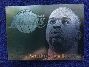 Shaquille O'Neal #8 - 1996-97 Fleer Metal Basketball - Platinum Portraits